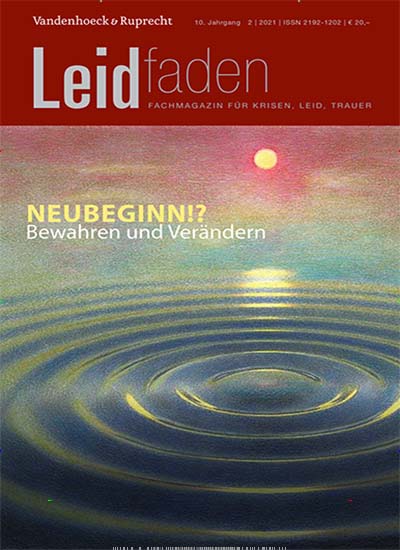 Titelbild der Ausgabe 2/2021 von Leidfaden. Diese Zeitschrift und viele weitere Pflegezeitschriften und medizinische Fachzeitschriften als Abo oder epaper bei United Kiosk online kaufen.