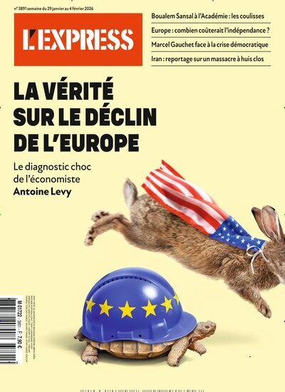 Titelbild der Ausgabe 4/2026 von LExpress. Diese Zeitschrift und viele weitere Wirtschaftsmagazine und Politikmagazine als Abo oder epaper bei United Kiosk online kaufen.
