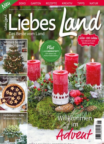 Titelbild der Ausgabe 6/2023 von Liebes Land. Diese Zeitschrift und viele weitere Gartenzeitschriften und Wohnzeitschriften als Abo oder epaper bei United Kiosk online kaufen.
