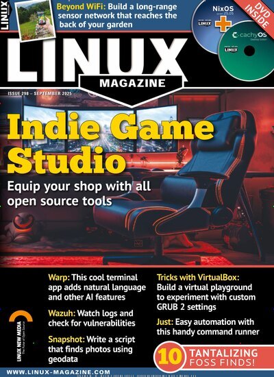Titelbild der Ausgabe 298/2025 von Linux Magazine USA. Diese Zeitschrift und viele weitere Computerzeitschriften, Tabletmagazine und Smartphonemagazine als Abo oder epaper bei United Kiosk online kaufen.