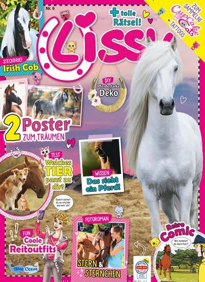 Titelbild der Ausgabe 6/2025 von Lissy. Diese Zeitschrift und viele weitere Jugendzeitschriften und Kinderzeitschriften als Abo oder epaper bei United Kiosk online kaufen.