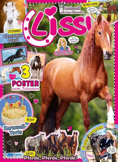Titelbild der Ausgabe 8/2025 von Lissy. Diese Zeitschrift und viele weitere Jugendzeitschriften und Kinderzeitschriften als Abo oder epaper bei United Kiosk online kaufen.