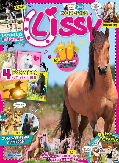 Titelbild der Ausgabe 8/2026 von Lissy. Diese Zeitschrift und viele weitere Jugendzeitschriften und Kinderzeitschriften als Abo oder epaper bei United Kiosk online kaufen.