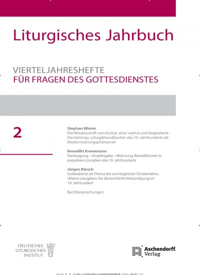 Titelbild der Ausgabe 1/2023 von Liturgisches Jahrbuch. Diese Zeitschrift und viele weitere Kunstmagazine und Kulturmagazine als Abo oder epaper bei United Kiosk online kaufen.