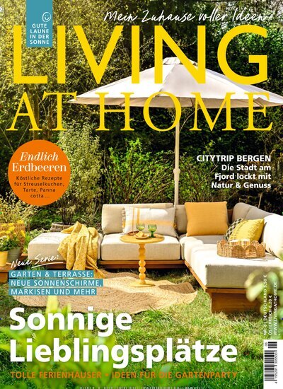 Titelbild der Ausgabe 6/2026 von Living at Home. Diese Zeitschrift und viele weitere Gartenzeitschriften und Wohnzeitschriften als Abo oder epaper bei United Kiosk online kaufen.