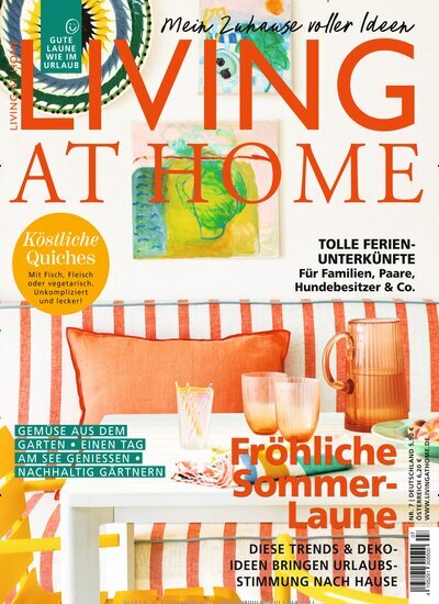Titelbild der Ausgabe 7/2026 von Living at Home. Diese Zeitschrift und viele weitere Gartenzeitschriften und Wohnzeitschriften als Abo oder epaper bei United Kiosk online kaufen.
