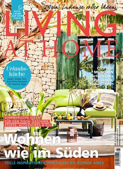 Titelbild der Ausgabe 8/2026 von Living at Home. Diese Zeitschrift und viele weitere Gartenzeitschriften und Wohnzeitschriften als Abo oder epaper bei United Kiosk online kaufen.