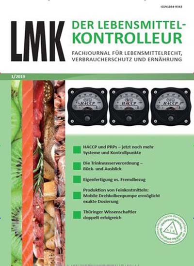 Titelbild der Ausgabe 1/2022 von LMK - Der Lebensmittelkontrolleur. Diese Zeitschrift und viele weitere Gastronomiezeitschriften, Fashionmagazine, Beautymagazine als Abo oder epaper bei United Kiosk online kaufen.