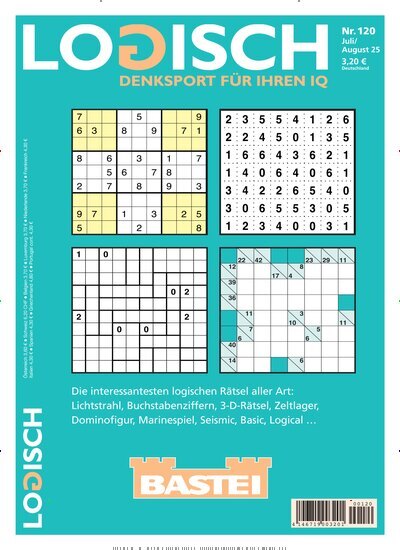 Titelbild der Ausgabe 120/2025 von Logisch. Diese Zeitschrift und viele weitere Groschenromane und Rätselhefte als Abo oder epaper bei United Kiosk online kaufen.