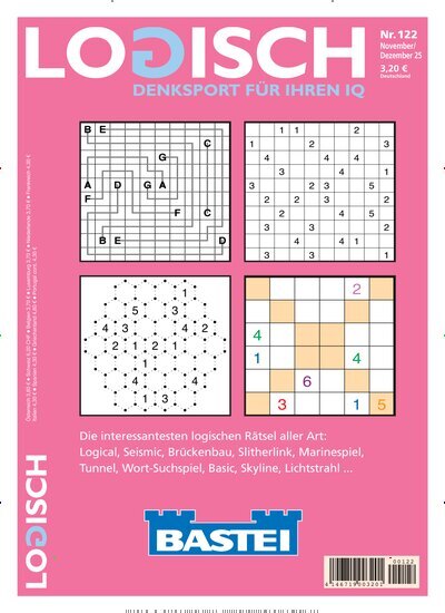 Titelbild der Ausgabe 122/2025 von Logisch. Diese Zeitschrift und viele weitere Groschenromane und Rätselhefte als Abo oder epaper bei United Kiosk online kaufen.