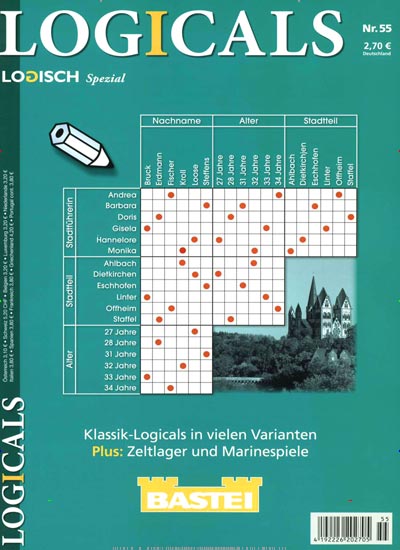 Titelbild der Ausgabe 55/2020 von Logisch Spezial - Logicals. Diese Zeitschrift und viele weitere Groschenromane und Rätselhefte als Abo oder epaper bei United Kiosk online kaufen.