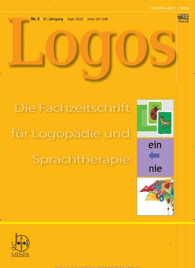 Titelbild der Ausgabe 3/2023 von Logos. Diese Zeitschrift und viele weitere Zeitschriften für Pädagogik als Abo oder epaper bei United Kiosk online kaufen.