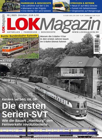 Titelbild der Ausgabe 10/2025 von LOK Magazin. Diese Zeitschrift und viele weitere Reisemagazine, Freizeitmagazine und Wissensmagazine als Abo oder epaper bei United Kiosk online kaufen.