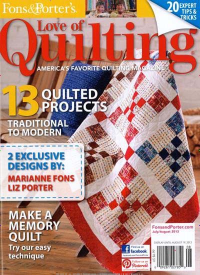 Titelbild der Ausgabe 1/2019 von Love of Quilting USA. Diese Zeitschrift und viele weitere Modemagazine und DIY-Magazine als Abo oder epaper bei United Kiosk online kaufen.