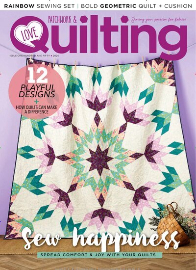 Titelbild der Ausgabe 5/2025 von Love Patchwork & Quilting. Diese Zeitschrift und viele weitere Modemagazine und DIY-Magazine als Abo oder epaper bei United Kiosk online kaufen.