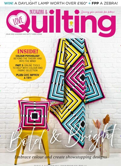 Titelbild der Ausgabe 5/2026 von Love Patchwork & Quilting. Diese Zeitschrift und viele weitere Modemagazine und DIY-Magazine als Abo oder epaper bei United Kiosk online kaufen.