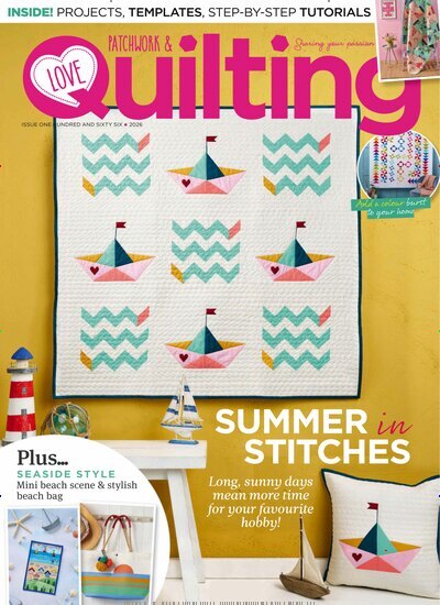 Titelbild der Ausgabe 8/2026 von Love Patchwork & Quilting. Diese Zeitschrift und viele weitere Modemagazine und DIY-Magazine als Abo oder epaper bei United Kiosk online kaufen.
