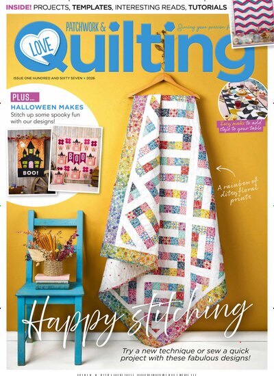 Titelbild der Ausgabe 9/2026 von Love Patchwork & Quilting. Diese Zeitschrift und viele weitere Modemagazine und DIY-Magazine als Abo oder epaper bei United Kiosk online kaufen.