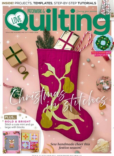 Titelbild der Ausgabe 11/2026 von Love Patchwork & Quilting. Diese Zeitschrift und viele weitere Modemagazine und DIY-Magazine als Abo oder epaper bei United Kiosk online kaufen.