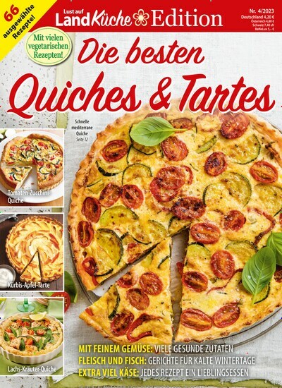 Titelbild der Ausgabe 4/2023 von Lust auf LandKüche Edition. Diese Zeitschrift und viele weitere Kochzeitschriften und Backzeitschriften als Abo oder epaper bei United Kiosk online kaufen.
