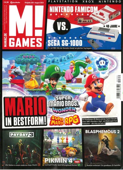 Titelbild der Ausgabe 359/2023 von M! Games. Diese Zeitschrift und viele weitere Computerzeitschriften, Tabletmagazine und Smartphonemagazine als Abo oder epaper bei United Kiosk online kaufen.