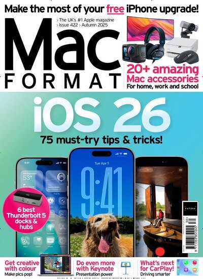 Titelbild der Ausgabe 422/2025 von MacFormat. Diese Zeitschrift und viele weitere Computerzeitschriften, Tabletmagazine und Smartphonemagazine als Abo oder epaper bei United Kiosk online kaufen.