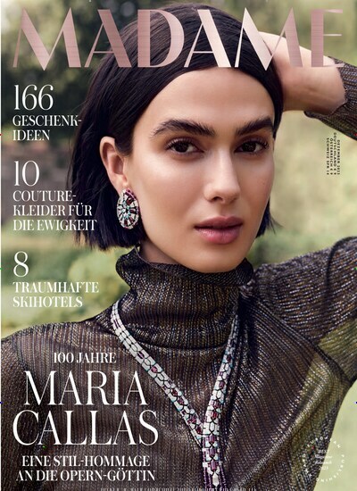 Titelbild der Ausgabe 12/2023 von Madame. Diese Zeitschrift und viele weitere Frauenzeitschriften als Abo oder epaper bei United Kiosk online kaufen.