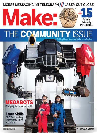 Titelbild der Ausgabe 58/2017 von Make:. Diese Zeitschrift und viele weitere Gartenzeitschriften und Wohnzeitschriften als Abo oder epaper bei United Kiosk online kaufen.