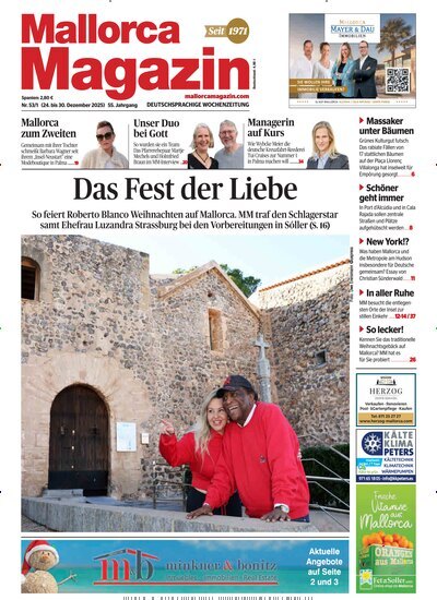Titelbild der Ausgabe 1/2025 von Mallorca Magazin. Diese Zeitschrift und viele weitere Wirtschaftsmagazine und Politikmagazine als Abo oder epaper bei United Kiosk online kaufen.