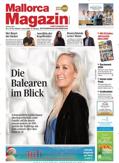 Titelbild der Ausgabe 2/2026 von Mallorca Magazin. Diese Zeitschrift und viele weitere Wirtschaftsmagazine und Politikmagazine als Abo oder epaper bei United Kiosk online kaufen.