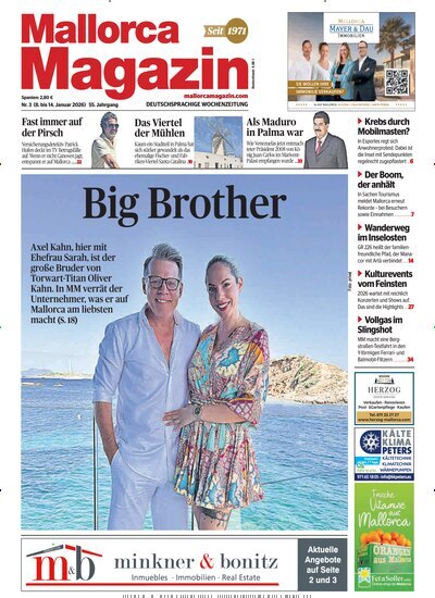 Titelbild der Ausgabe 3/2026 von Mallorca Magazin. Diese Zeitschrift und viele weitere Wirtschaftsmagazine und Politikmagazine als Abo oder epaper bei United Kiosk online kaufen.