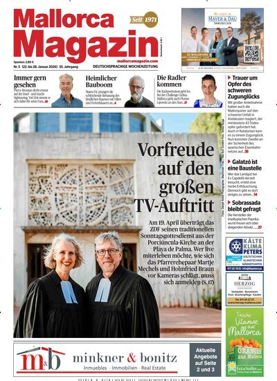 Titelbild der Ausgabe 5/2026 von Mallorca Magazin. Diese Zeitschrift und viele weitere Wirtschaftsmagazine und Politikmagazine als Abo oder epaper bei United Kiosk online kaufen.