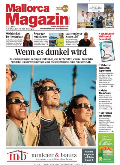 Titelbild der Ausgabe 6/2026 von Mallorca Magazin. Diese Zeitschrift und viele weitere Wirtschaftsmagazine und Politikmagazine als Abo oder epaper bei United Kiosk online kaufen.
