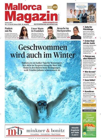 Titelbild der Ausgabe 8/2026 von Mallorca Magazin. Diese Zeitschrift und viele weitere Wirtschaftsmagazine und Politikmagazine als Abo oder epaper bei United Kiosk online kaufen.