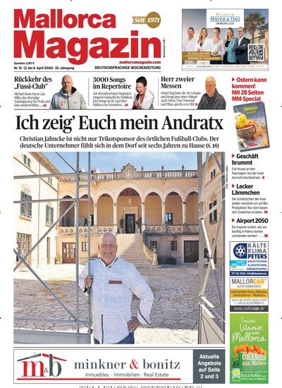 Titelbild der Ausgabe 15/2026 von Mallorca Magazin. Diese Zeitschrift und viele weitere Wirtschaftsmagazine und Politikmagazine als Abo oder epaper bei United Kiosk online kaufen.