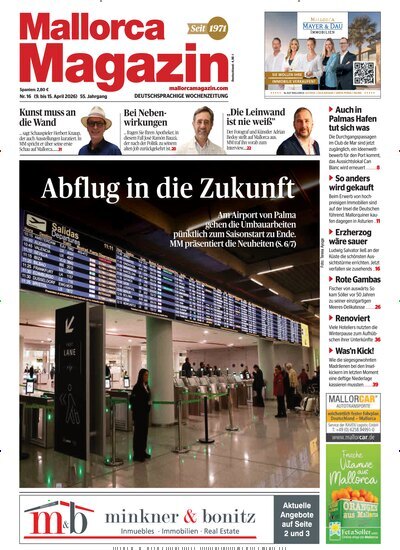 Titelbild der Ausgabe 16/2026 von Mallorca Magazin. Diese Zeitschrift und viele weitere Wirtschaftsmagazine und Politikmagazine als Abo oder epaper bei United Kiosk online kaufen.