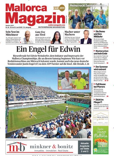 Titelbild der Ausgabe 26/2025 von Mallorca Magazin. Diese Zeitschrift und viele weitere Wirtschaftsmagazine und Politikmagazine als Abo oder epaper bei United Kiosk online kaufen.