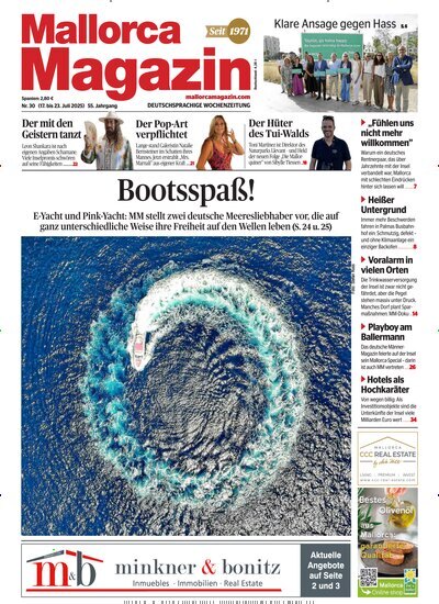 Titelbild der Ausgabe 30/2025 von Mallorca Magazin. Diese Zeitschrift und viele weitere Wirtschaftsmagazine und Politikmagazine als Abo oder epaper bei United Kiosk online kaufen.