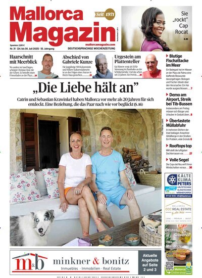 Titelbild der Ausgabe 31/2025 von Mallorca Magazin. Diese Zeitschrift und viele weitere Wirtschaftsmagazine und Politikmagazine als Abo oder epaper bei United Kiosk online kaufen.