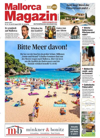 Titelbild der Ausgabe 34/2025 von Mallorca Magazin. Diese Zeitschrift und viele weitere Wirtschaftsmagazine und Politikmagazine als Abo oder epaper bei United Kiosk online kaufen.