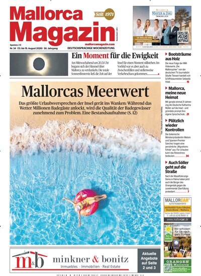 Titelbild der Ausgabe 34/2026 von Mallorca Magazin. Diese Zeitschrift und viele weitere Wirtschaftsmagazine und Politikmagazine als Abo oder epaper bei United Kiosk online kaufen.