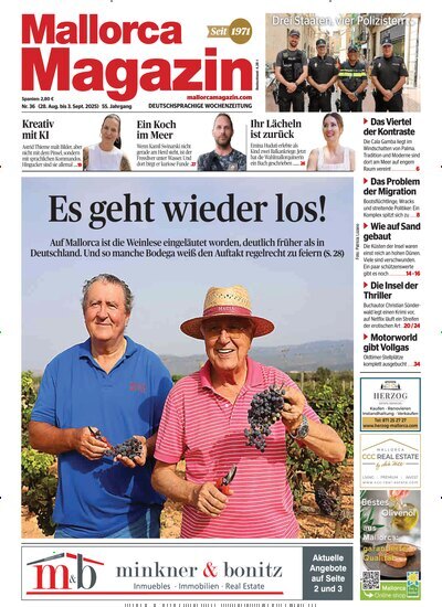 Titelbild der Ausgabe 36/2025 von Mallorca Magazin. Diese Zeitschrift und viele weitere Wirtschaftsmagazine und Politikmagazine als Abo oder epaper bei United Kiosk online kaufen.