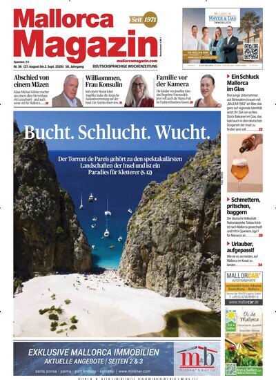 Titelbild der Ausgabe 36/2026 von Mallorca Magazin. Diese Zeitschrift und viele weitere Wirtschaftsmagazine und Politikmagazine als Abo oder epaper bei United Kiosk online kaufen.