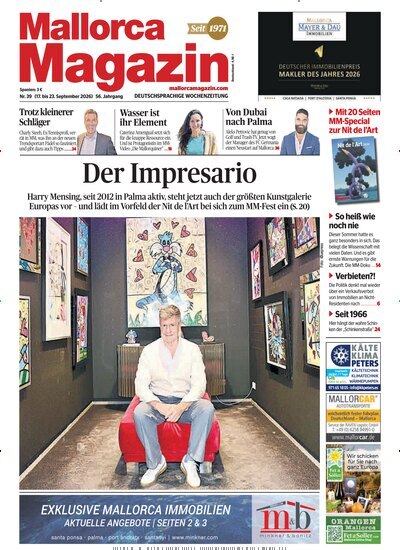 Titelbild der Ausgabe 39/2026 von Mallorca Magazin. Diese Zeitschrift und viele weitere Wirtschaftsmagazine und Politikmagazine als Abo oder epaper bei United Kiosk online kaufen.