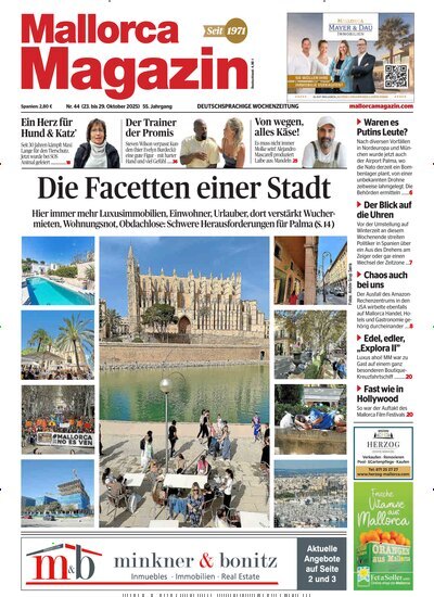 Titelbild der Ausgabe 44/2025 von Mallorca Magazin. Diese Zeitschrift und viele weitere Wirtschaftsmagazine und Politikmagazine als Abo oder epaper bei United Kiosk online kaufen.