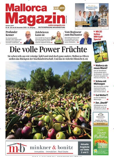 Titelbild der Ausgabe 48/2025 von Mallorca Magazin. Diese Zeitschrift und viele weitere Wirtschaftsmagazine und Politikmagazine als Abo oder epaper bei United Kiosk online kaufen.