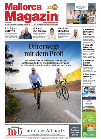 Titelbild der Ausgabe 49/2025 von Mallorca Magazin. Diese Zeitschrift und viele weitere Wirtschaftsmagazine und Politikmagazine als Abo oder epaper bei United Kiosk online kaufen.