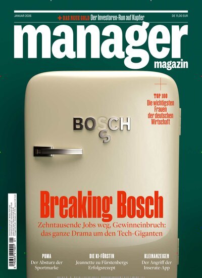 Titelbild der Ausgabe 1/2026 von manager magazin. Diese Zeitschrift und viele weitere Wirtschaftsmagazine und Politikmagazine als Abo oder epaper bei United Kiosk online kaufen.