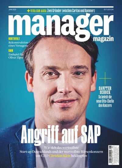 Titelbild der Ausgabe 6/2025 von manager magazin. Diese Zeitschrift und viele weitere Wirtschaftsmagazine und Politikmagazine als Abo oder epaper bei United Kiosk online kaufen.