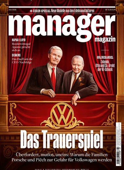 Titelbild der Ausgabe 7/2026 von manager magazin. Diese Zeitschrift und viele weitere Wirtschaftsmagazine und Politikmagazine als Abo oder epaper bei United Kiosk online kaufen.